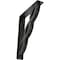 Ekena Millwork Loera Wrought Iron Bracket, (Triple center brace), Antiqued Silver 2"W x 10"D x 12"H BKTM02X10X12TLOASV - alternate 1